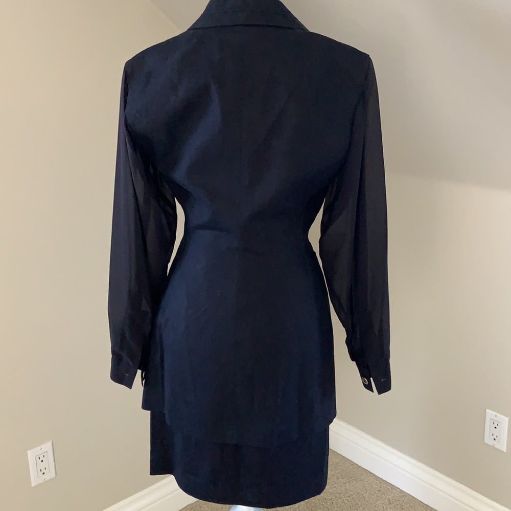 Amazing vintage NWT Claude Montana linen suit -4 - Picture 4 of 11